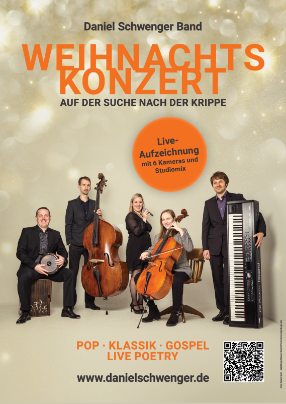 Flyer Weihnachtskonzert Aufzeichung Daniel Schwenger Band 2021 Seite 1